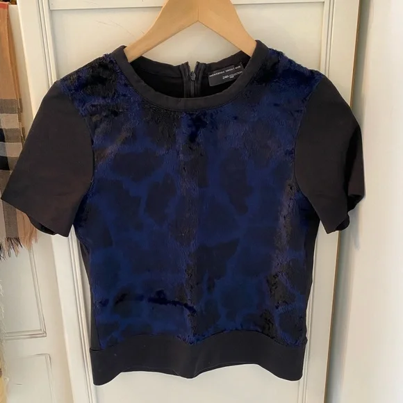 Zara Navy Blue Tee - Short Sleeve - Picture 2 of 12